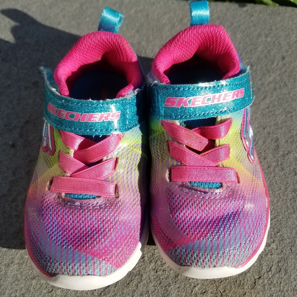 Skechers rainbow sneakers size toddler 6